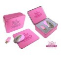 Kit Rosa per PC mouse Bluetooth con ricevitore USB