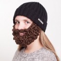 Cappello con barba crespa Beardo nero marrone bambino