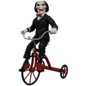 Pupazzo SAW bambola su triciclo FILM ENIGMISTA PARLANTE