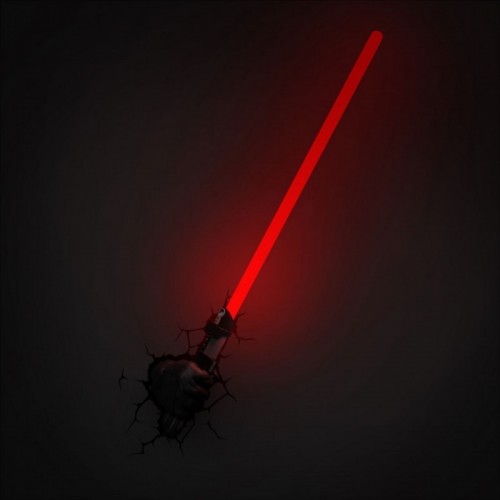 Lampada da muro Darth Vader spada laser