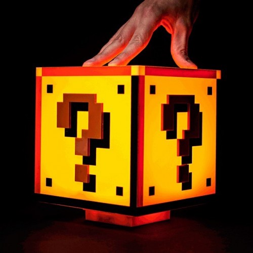 Lampada Super Mario cubo interrogativo