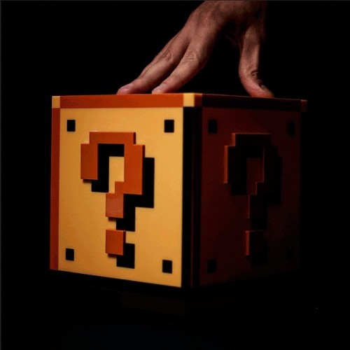 Lampada Super Mario cubo interrogativo