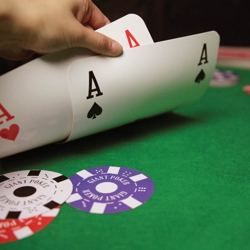 Mazzo carte giganti poker