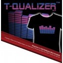 Maglietta Luminosa T-shirt reagisce al suono T-Qualizer V2