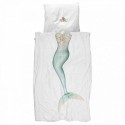 Copripiumino sirena SNURK 140 x 220 con copricuscino