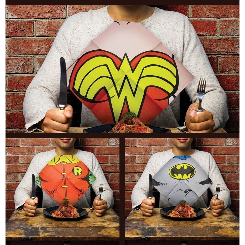 Tovagliolini di carta supereroi DC Comics