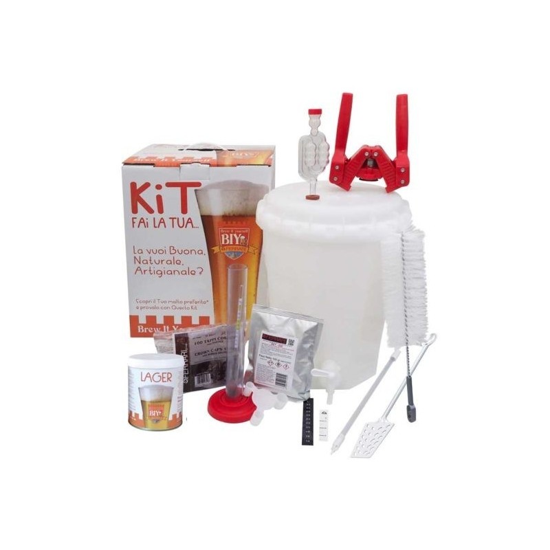 Mini Kit Birra - BIY - Brew It Yourself LUX PLUS con Malto - 10 litri