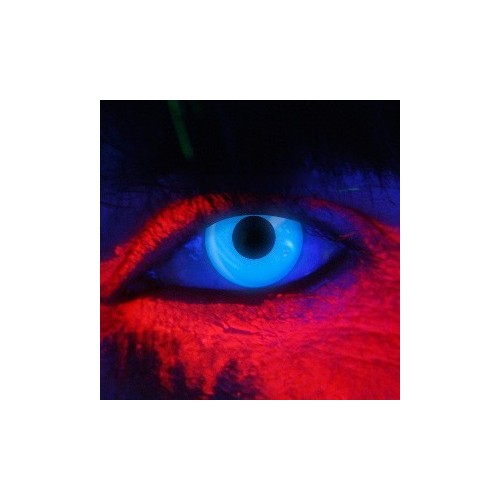 Lenti a contatto colorate UV occhi blu discoteca
