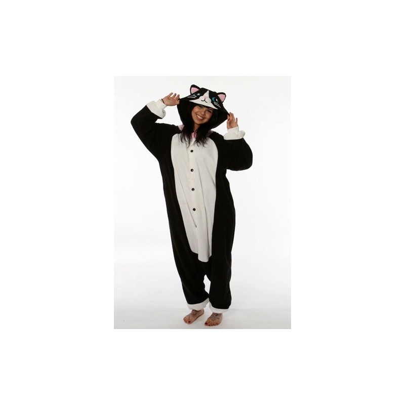 Pigiama intero giapponese KIGURUMI Gatto nero