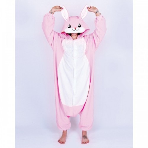 Pigiama intero giapponese Kigurumi Coniglio Rosa