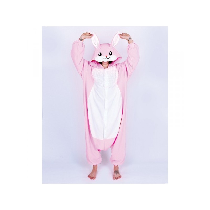 Pigiama intero giapponese Kigurumi Coniglio Rosa