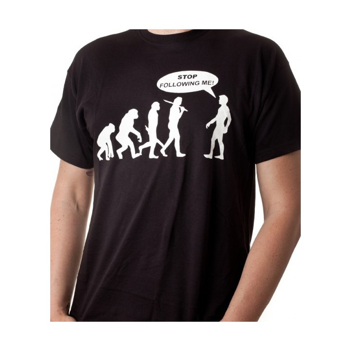 T-shirt evoluzione STOP FOLLOW ME