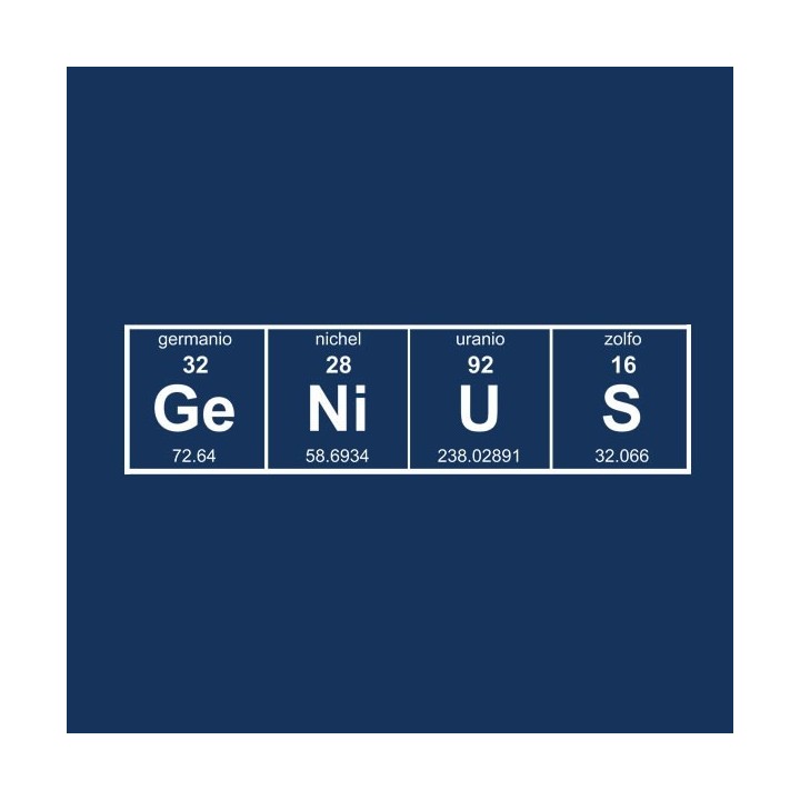 T-shirt GeNiUS tavola periodica