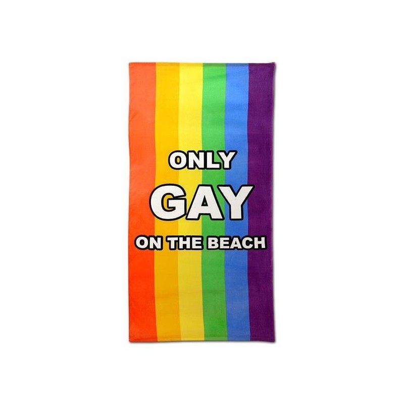 Asciugamano arcobaleno solo Gay sulla spiaggia