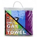 Asciugamano arcobaleno solo Gay sulla spiaggia