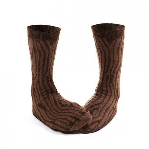 Calzini Legno Unisex Mogano Corteccia