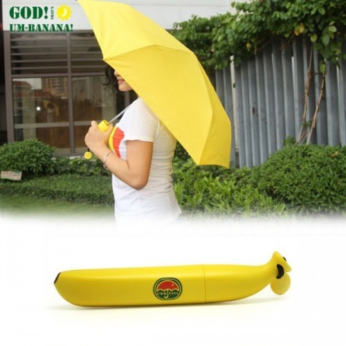 Ombrello Banana Portatile da Borsetta