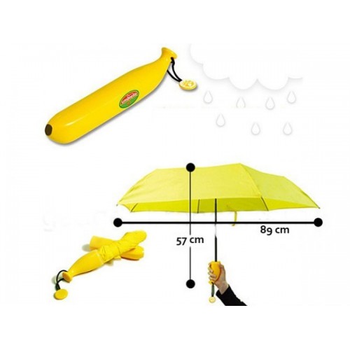 Ombrello Banana Portatile da Borsetta