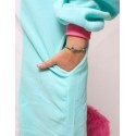 Pigiama intero giapponese Kigurumi Unicorno Azzurro