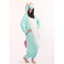 Pigiama intero giapponese Kigurumi Unicorno Azzurro