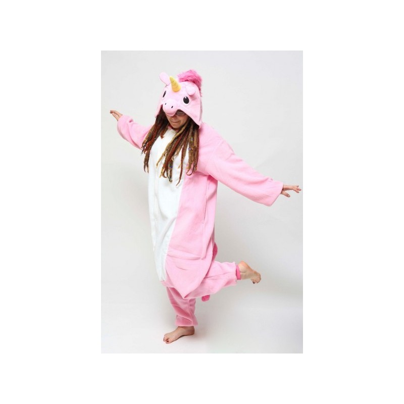 Pigiama intero giapponese Kigurumi Unicorno Rosa