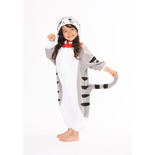 Pigiama intero Gatto Grigio Bambino Kigurumi