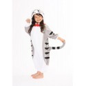 Pigiama intero Gatto Grigio Bambino Kigurumi