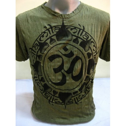 T-shirt Sure Design Infinitee Ohm Cotone nero su verde