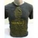 T-shirt Sure Design Harmony Cotone Oro su Nero