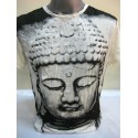 T-shirt Sure Design Buddha Cotone 