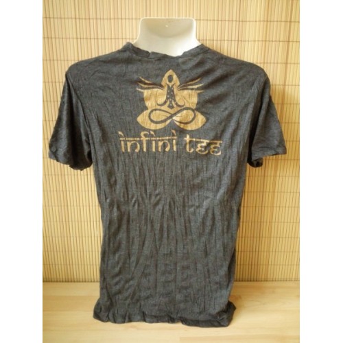 T-shirt Sure Design Harmony Cotone Oro su Nero