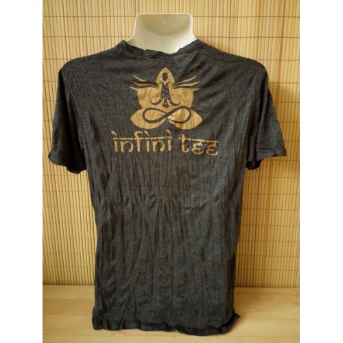 T-shirt Sure Design Buddha Cotone oro su nero