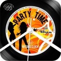 Orologio da parete vinile Party Time