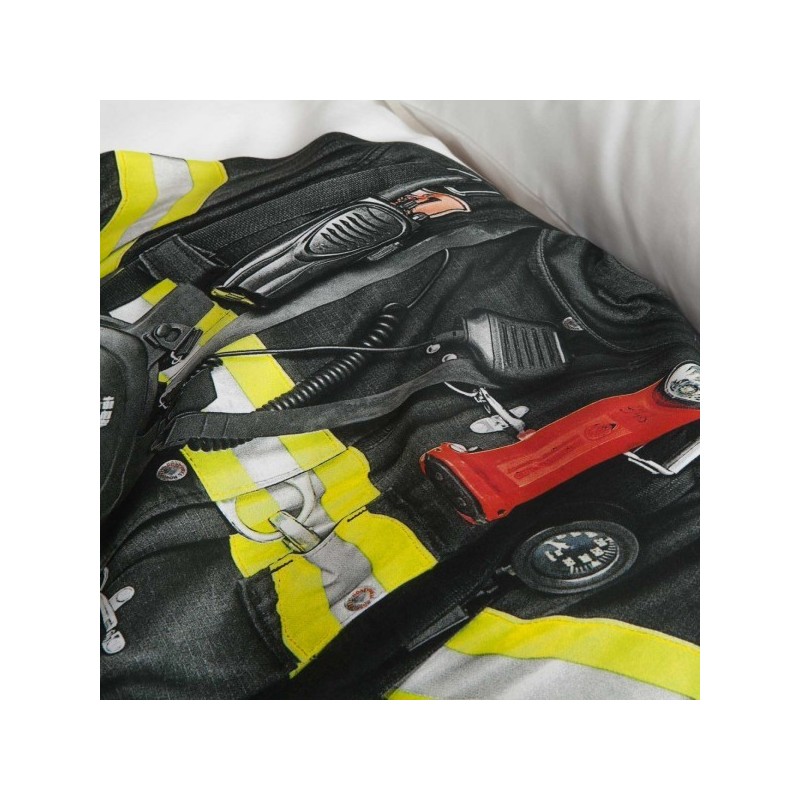 copripiumino pompiere SNURK 140 x 220 con copricuscino