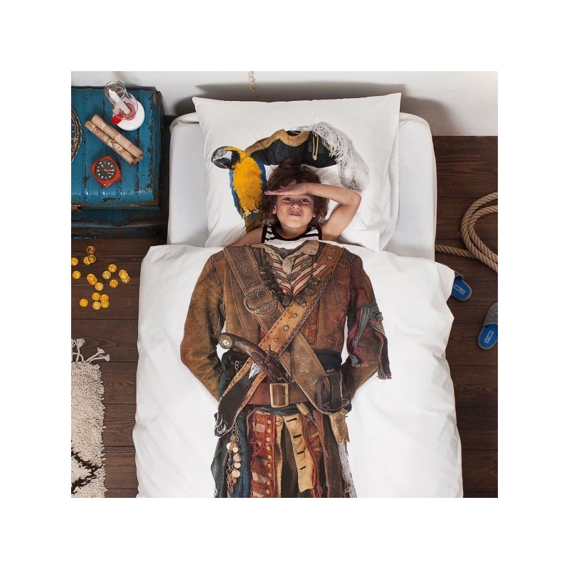 Copripiumino Pirata SNURK 140 x 220 con copricuscino